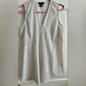 Adrienne Vittadini Striped Sleeveless Blouse